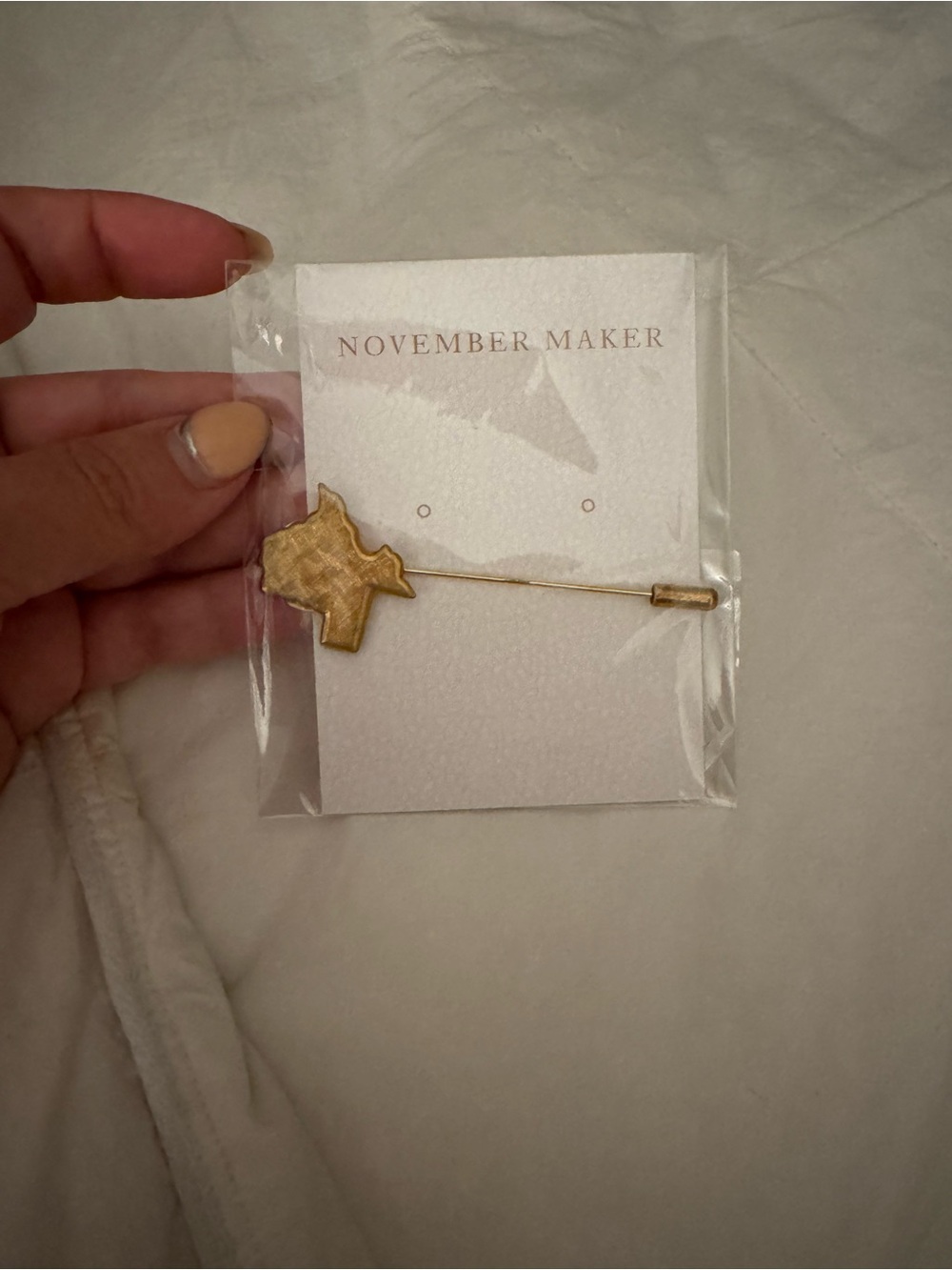Gold Texas Hat Pin - Gold